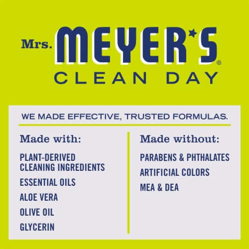 Mrs. Meyer's Clean Day Foaming Hand Soap, Lemon Verbena Scent, 10 Ounce Bottle Perspective: top
