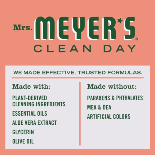 Mrs. Meyer's Clean Day Geranium Scent Liquid Hand Soap Perspective: top