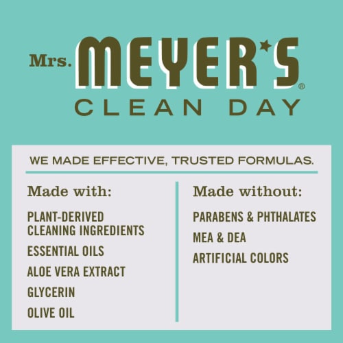 Mrs. Meyer's Clean Day Basil Scent Liquid Hand Soap Perspective: top