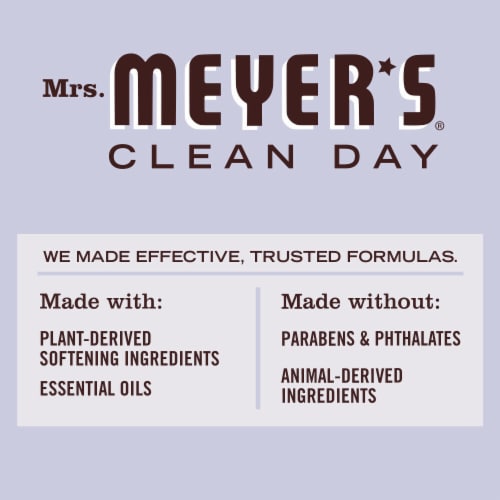 Mrs. Meyer's Clean Day Lavender Dryer Sheets Perspective: top