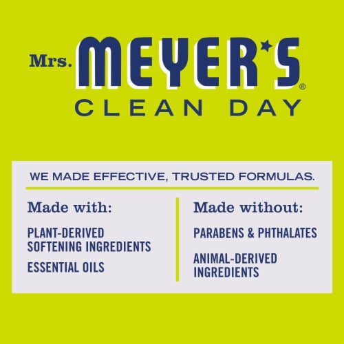 Mrs. Meyer's Clean Day Lemon Verbena Dryer Sheets Perspective: top