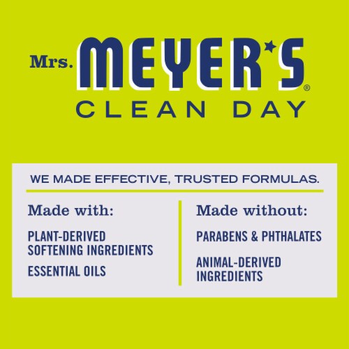 Mrs. Meyer's Clean Day Lemon Verbena Dryer Sheets Perspective: top