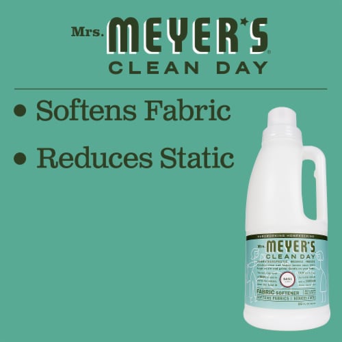 Mrs. Meyer's Clean Day Basil Scent Liquid Fabric Softener Perspective: top