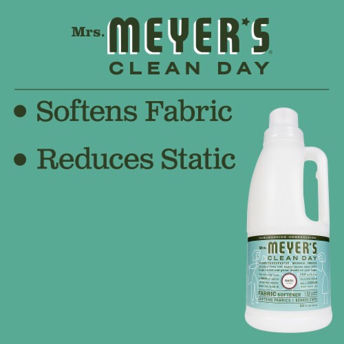 Mrs. Meyer's Clean Day Basil Scent Liquid Fabric Softener Perspective: top