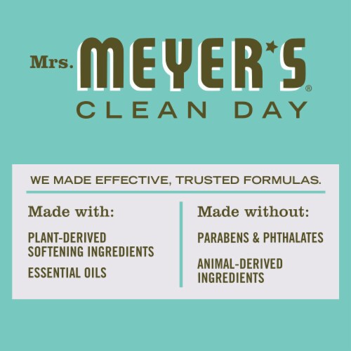 Mrs. Meyer's Clean Day Basil Scent Dryer Sheets Perspective: top