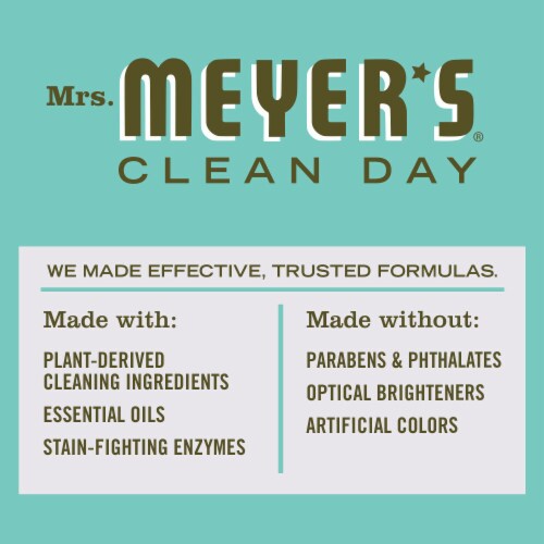 Mrs. Meyer's Clean Day Laundry Detergent, Basil Scent, 64 fl oz Perspective: top