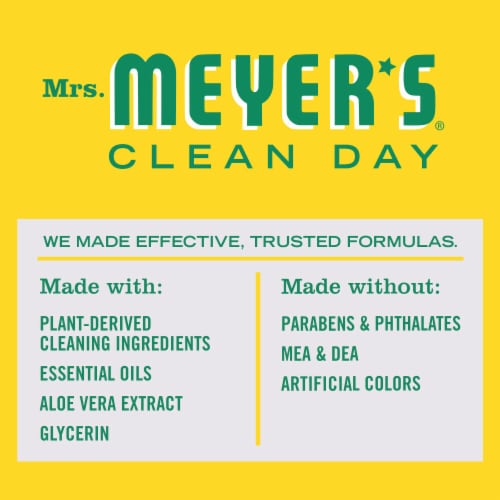 Mrs. Meyer's Clean Day Honeysuckle Liquid Dish Soap Perspective: top