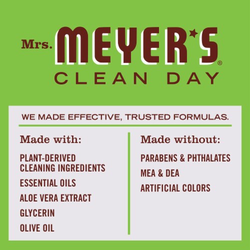 Mrs. Meyer's Clean Day Hand Soap, Apple, Made Without Parabens or Phthalates Perspective: top
