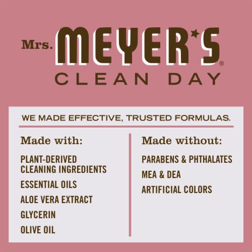 Mrs. Meyer's Clean Day Rosemary Scent Liquid Hand Soap Perspective: top
