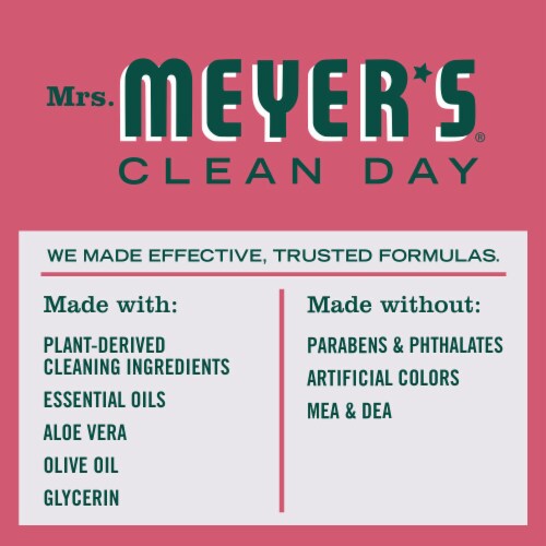 Mrs. Meyer's Clean Day Foaming Hand Soap, Watermelon, Made Without Parabens or Phthalates Perspective: top