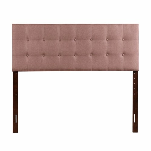Glory Furniture Super Nova Fabric Upholstered Full Headboard in Brown Perspective: top