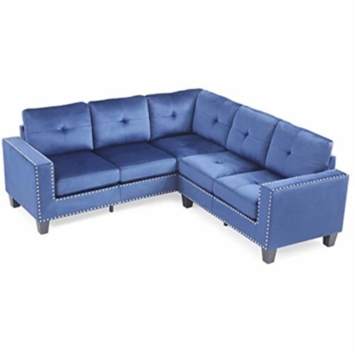 Glory Furniture Nailer G313B-Sc Sectional , Navy Blue Perspective: top