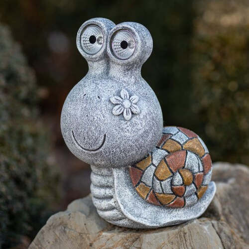 VP Home Snail Solar Powered LED Outdoor Decor Garden Light Perspective: top