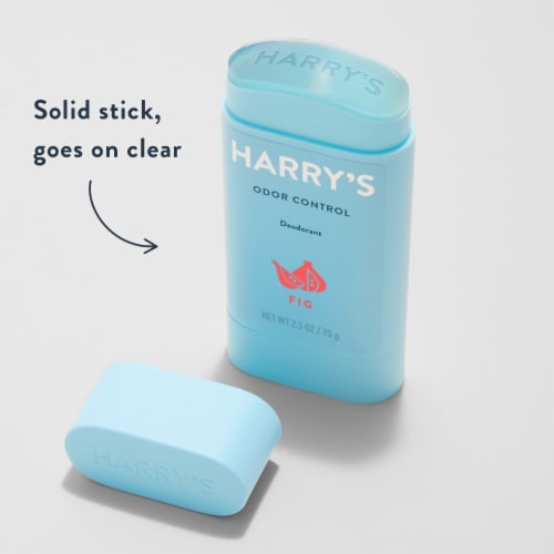 Harry's Odor Control Men's Deodorant Stick Fig Scent Aluminum-Free Perspective: top