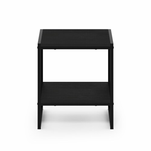 Furinno Romain 2-Tier Tall End Table, Espresso Perspective: top
