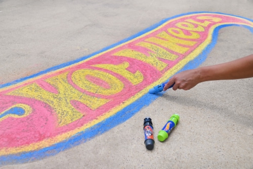 Sunny Days Hot Wheels Chalk Perspective: top