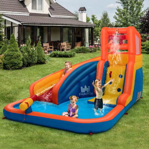 gymax inflatable splash water bouncer