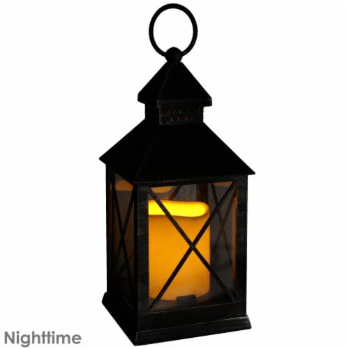 Set of 2-10-Inch Sunnydaze Yorktown Indoor LED Candle Lantern 