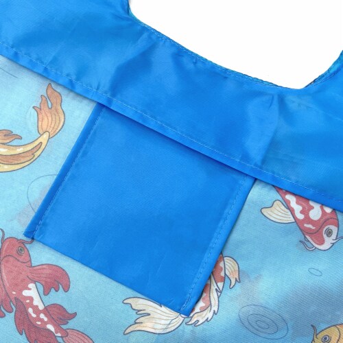 Wrapables AllyBag Collection Reusable Shopping Bag, Koi Fish Perspective: top