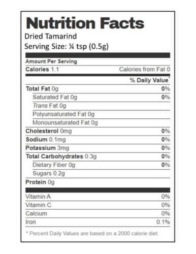 Aiva Tamarind Slab (block) Seedless 17.6 oz Perspective: top