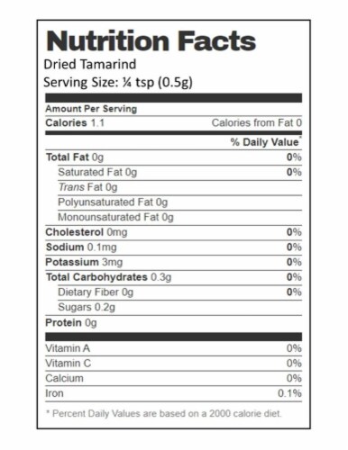 Aiva Tamarind Slab (block) Seedless 35.3 oz Perspective: top