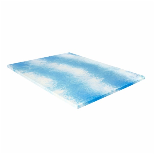 SealyChill Gel Memory Foam 2-Inch Mattress Topper with Cover Full Perspective: top