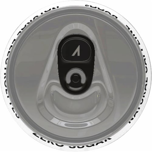 ASHOC Accelerator Blue Raspberry Energy Drink Can Perspective: top