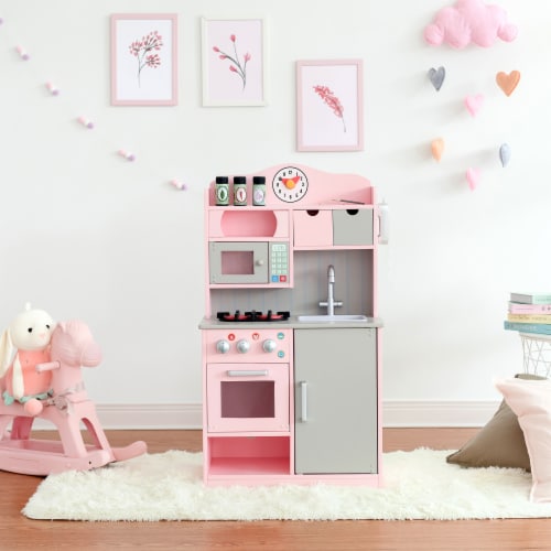 Teamson kids kitchen pink shop