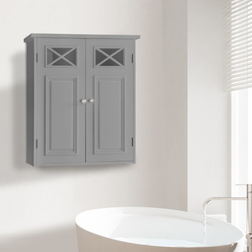 Elegant Home Fashions Dawson Over The Toilet Storage, Grey