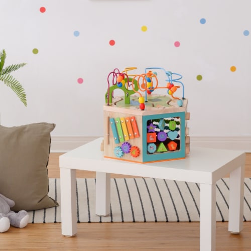 Teamson Kids Preschool Play Lab 7-in-1 Large Wooden Activity Station, Natural PS-T0005, 1 - Ralphs