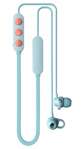 Skullcandy Job Plus Wireless Earbuds - Light Blue Perspective: top