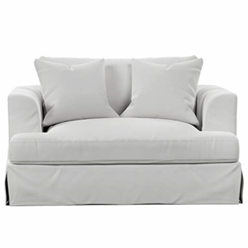 Wide armchair online with ottoman