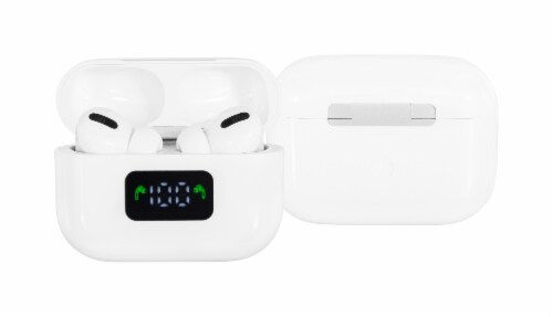 Airplus Ultimate Wireless Bluetooth Earbuds - White Perspective: top