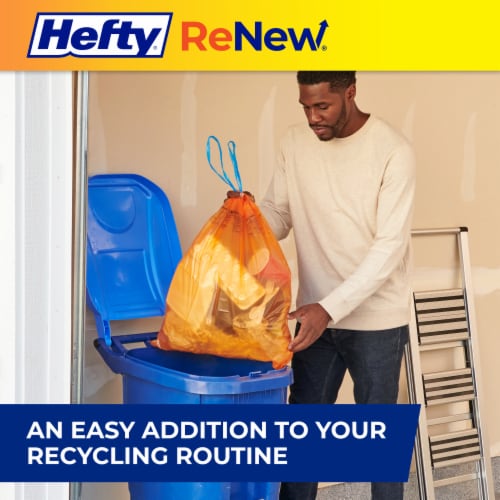 Hefty Renew™ Everyday Orange Plastic Wastebags, 20 ct - Kroger