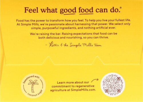 Simple Mills Honey Cinnamon Seed & Nut Flour Sweet Thins Cinnamon Cookies Perspective: top