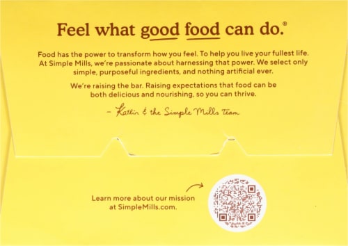 Simple Mills® Farmhouse Cheddar Almond Flour Cracker Snack Pack Perspective: top