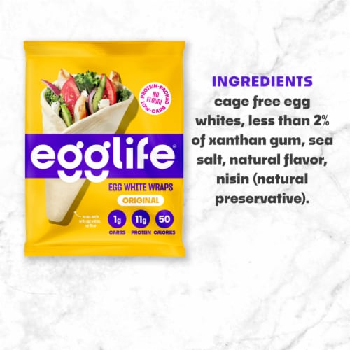 Egglife Original Egg White Wraps Perspective: top