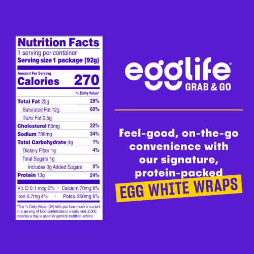 egglife GRAB & GO Roasted Garlic & Herb, Uncured Pepperoni & Cream Cheese Perspective: top