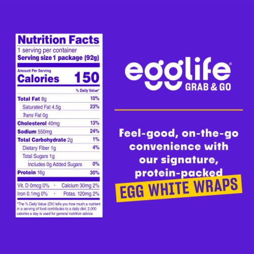 egglife GRAB & GO Everything Bagel, Roasted Turkey & Cream Cheese Perspective: top
