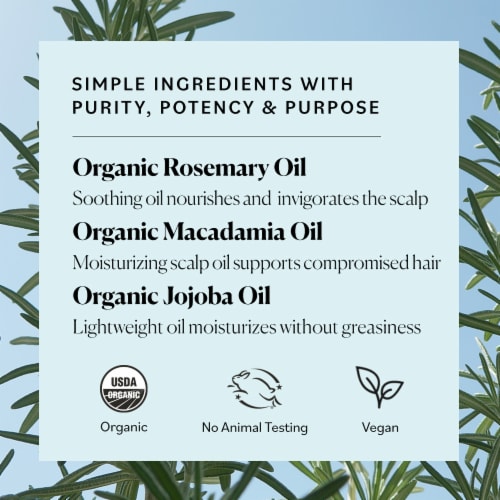Sky Organics Organic Rosemary Strong Roots Oil with Macadamia Oil Perspective: top