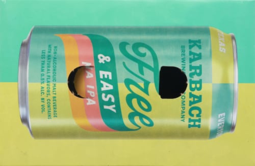 Karbach Free & Easy Non-Alcoholic IPA Beer Perspective: top