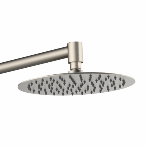 PULSE ShowerSpas Atlantis Brushed Nickel Shower System Perspective: top