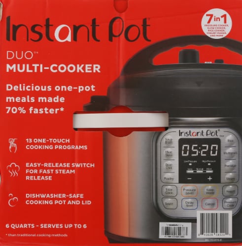 Instant Pot® Duo Multi Cooker - Silver/Black, 6 qt - Fry's Food Stores