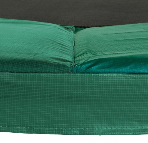 Super Spring Cover - Safety Pad, Fits 15 FT Round Trampoline Frame - Green Perspective: top