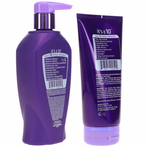 It's a 10 Silk Express Silk Shampoo 10 oz & Silk Express Silk Conditioner 5 oz Combo Pack Perspective: top