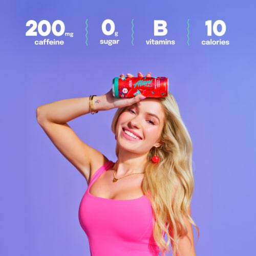 Alani NU Cherry Slush Energy Drink Multipack Cans Perspective: top