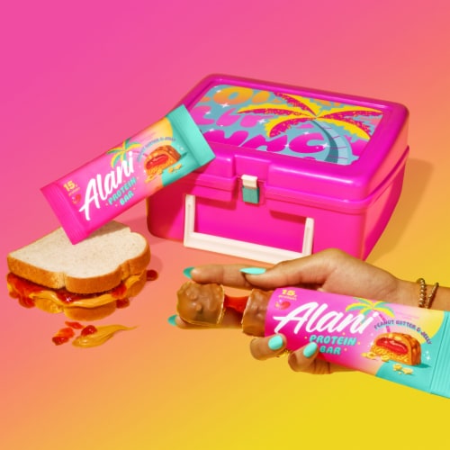 Alani Nu Peanut Butter & Jelly Protein Bar Perspective: top