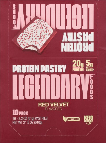 Legendary Foods Red Velvet Tasty Pastries Perspective: top