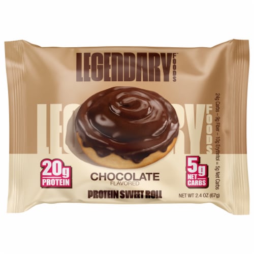 Legendary Foods™ Sweet Roll - Chocolate Perspective: top