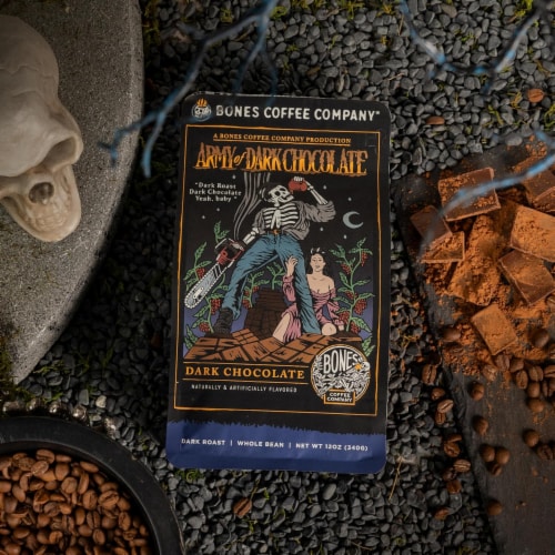 Army of Dark Chocolate 12oz Ground Perspective: top